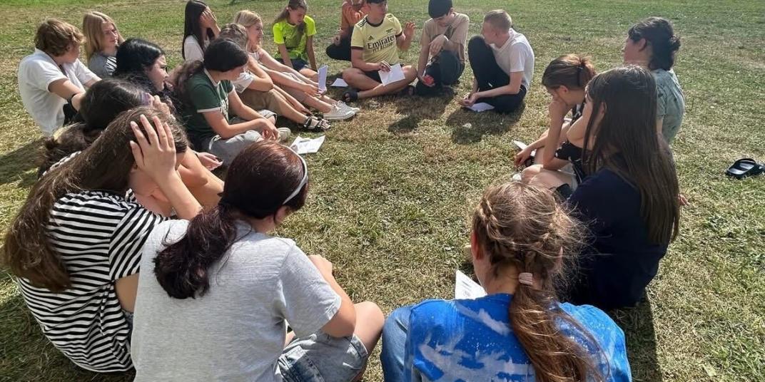 young people in nature