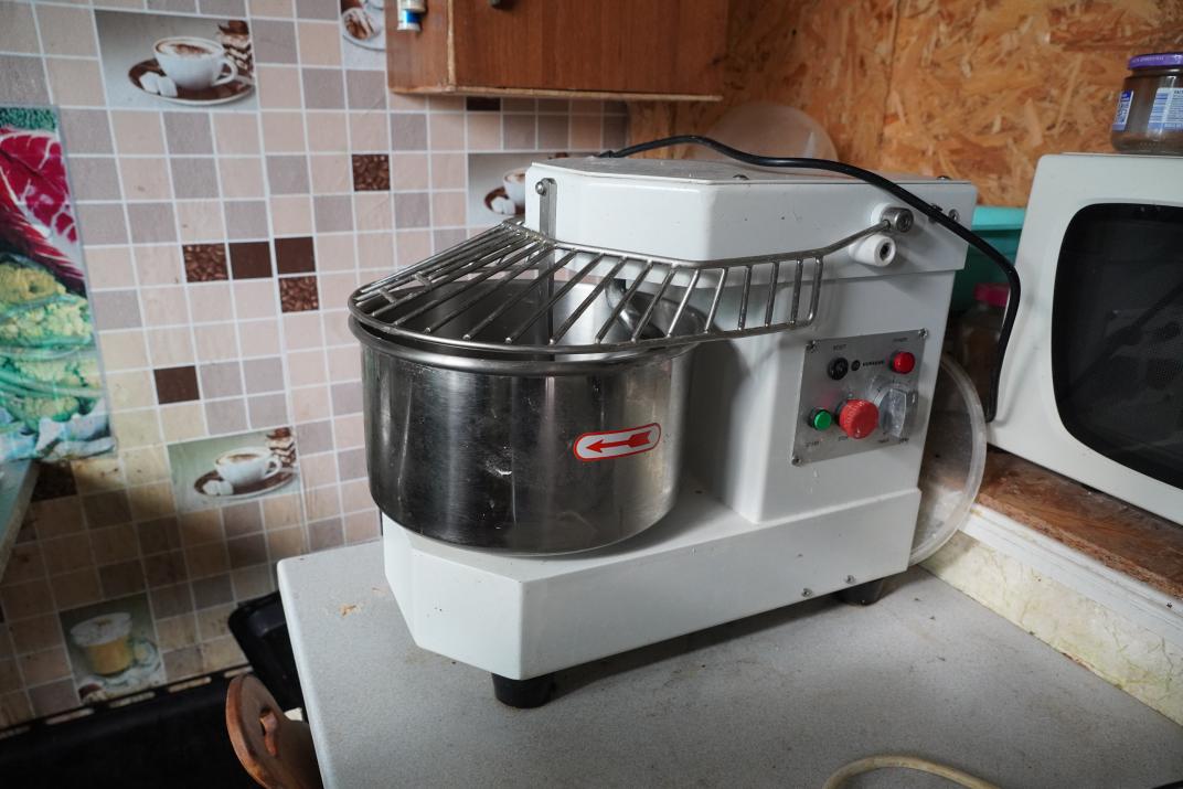 a dough mixer