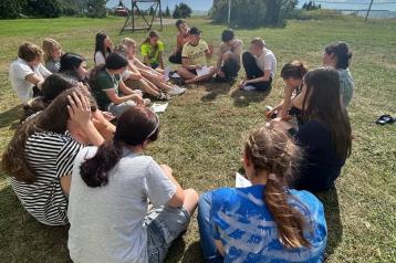 young people in nature