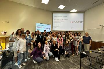 People together celebrating